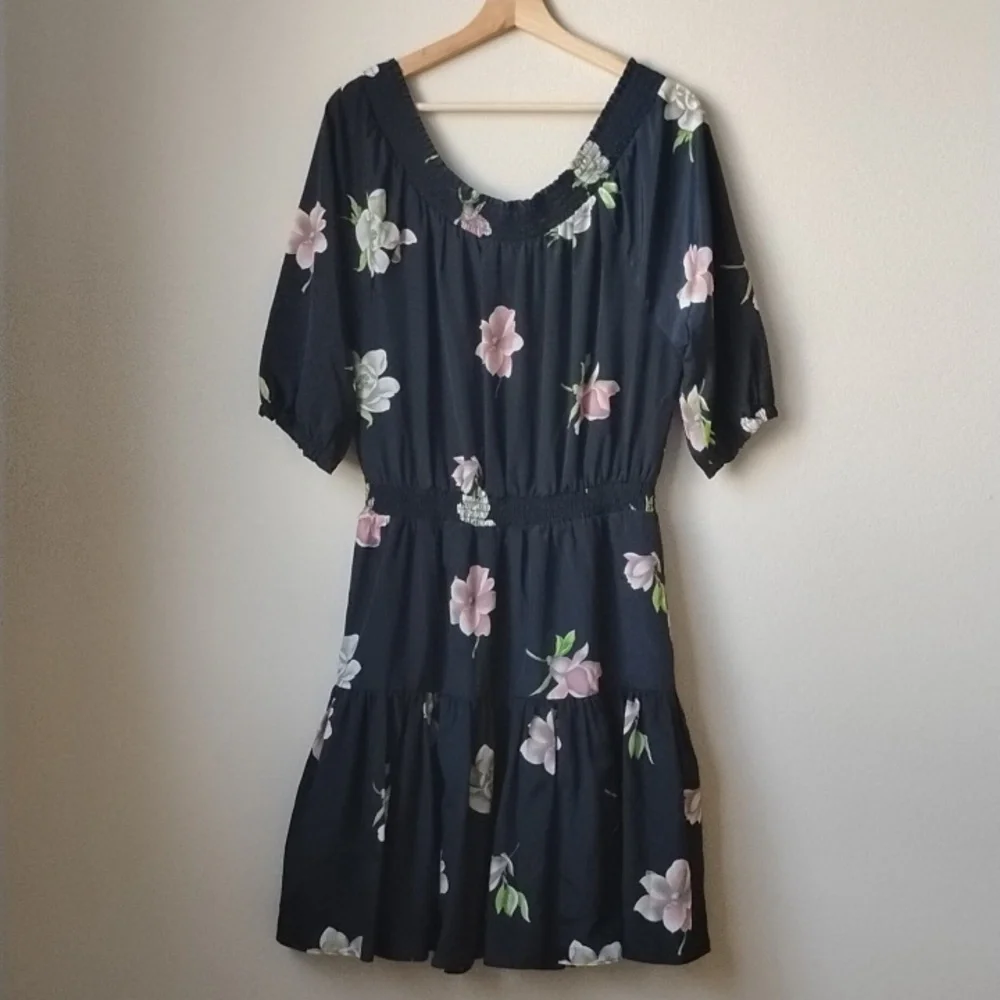 Lil Floral Black Dress